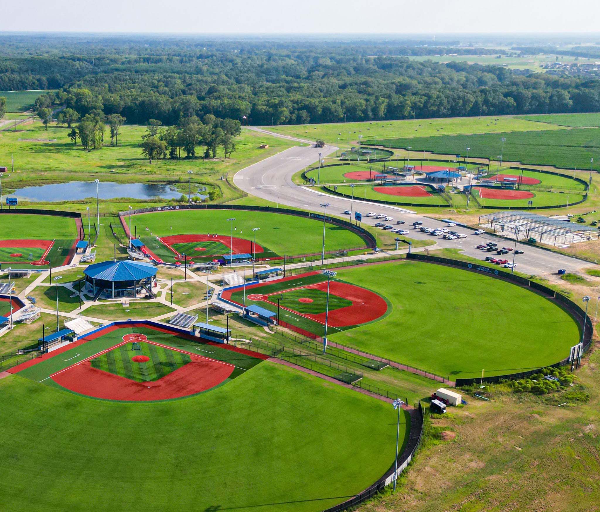 Sterlington sports complex aerial view